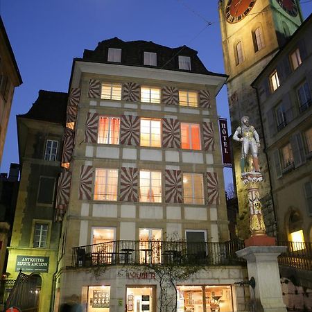 Le Cafe-Hotel De L'Aubier Neuchâtel Buitenkant foto