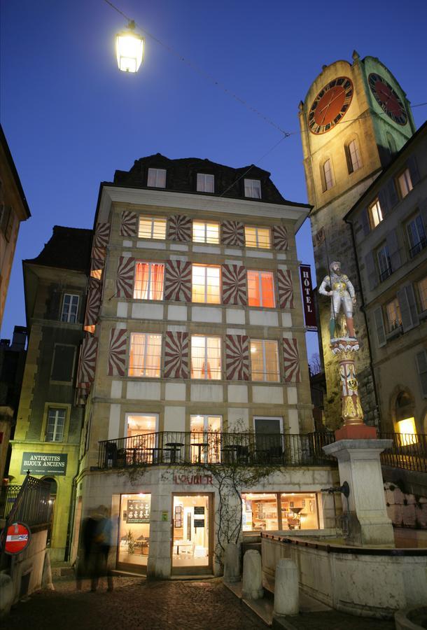 Le Cafe-Hotel De L'Aubier Neuchâtel Buitenkant foto